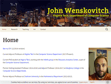 Tablet Screenshot of johnwenskovitch.com